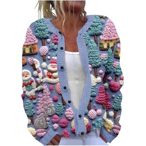 Unbranded (3XL, 022* Multicolor) Women's Ugly Christmas Cardigans Sweaters Open Front Butt Unbranded (3XL, 022* Multicolor) Women's Ugly Christmas Cardigans Sweaters Open Front Butt