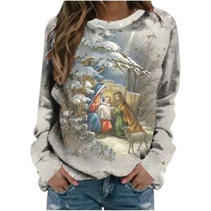 Unbranded (L, 018* White) Christmas Sweatshirts for Women Funny Christmas Tree Snowflake G Unbranded (L, 018* White) Christmas Sweatshirts for Women Funny Christmas Tree Snowflake G