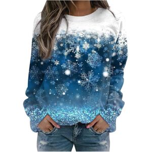 Unbranded (M, 001* Blue) Christmas Sweatshirts for Women Funny Christmas Tree Snowflake Gr Unbranded (M, 001* Blue) Christmas Sweatshirts for Women Funny Christmas Tree Snowflake Gr