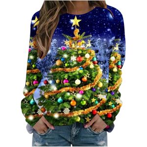 Unbranded (M, 019* Blue) Christmas Sweatshirts for Women Funny Christmas Tree Snowflake Gr Unbranded (M, 019* Blue) Christmas Sweatshirts for Women Funny Christmas Tree Snowflake Gr