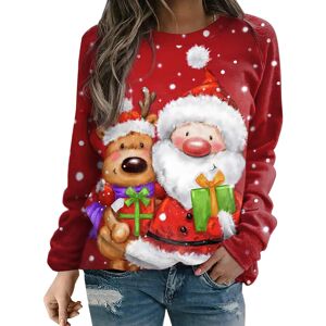 Unbranded (S, 004* Red) Christmas Sweatshirts for Women Funny Christmas Tree Snowflake Gra Unbranded (S, 004* Red) Christmas Sweatshirts for Women Funny Christmas Tree Snowflake Gra