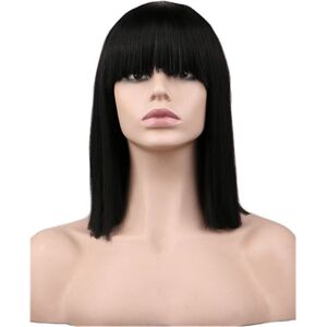 Unbranded (Black) Womens Straight Shawl Full Wigs Bob Style Ladies Natural Cosplay With Ha Unbranded (Black) Womens Straight Shawl Full Wigs Bob Style Ladies Natural Cosplay With Ha