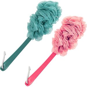 Unbranded 2 Pack Back Scrubber for Shower - Loofah Sponge Body Brush with Long Handle, Exf Unbranded 2 Pack Back Scrubber for Shower - Loofah Sponge Body Brush with Long Handle, Exf