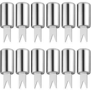 Unbranded 12Pcs Stainless Steel Corn Cobs Holders Practical BBQ Fork Unbranded 12Pcs Stainless Steel Corn Cobs Holders Practical BBQ Fork