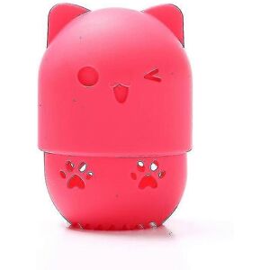 Unbranded Pcs Cat Shaped Silica Gel Sponge Holder Dustproof Rose Red Unbranded Pcs Cat Shaped Silica Gel Sponge Holder Dustproof Rose Red