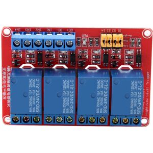 Unbranded 4 Channel Optocoupler Relay Module Board High Unbranded 4 Channel Optocoupler Relay Module Board High