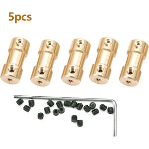 Unbranded 5pcs Motor Copper Shaft Coupling Coupler Connector Unbranded 5pcs Motor Copper Shaft Coupling Coupler Connector