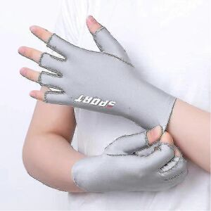 Unbranded (Grey) 2 Pairs UV Gel Nail Lamp Gloves, High Quality Manicure UV Protection Glov Unbranded (Grey) 2 Pairs UV Gel Nail Lamp Gloves, High Quality Manicure UV Protection Glov