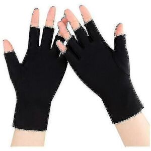 Unbranded (Black) 2 Pairs UV Gel Nail Lamp Gloves, UV Protection Gloves for Manicure Unbranded (Black) 2 Pairs UV Gel Nail Lamp Gloves, UV Protection Gloves for Manicure
