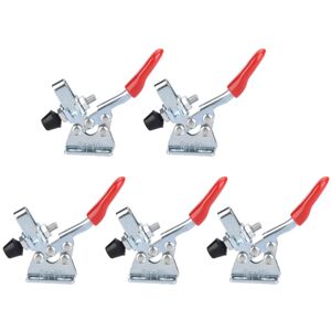 Unbranded 5Pcs Iron Galvanized Quick Fixed Vertical Type Unbranded 5Pcs Iron Galvanized Quick Fixed Vertical Type