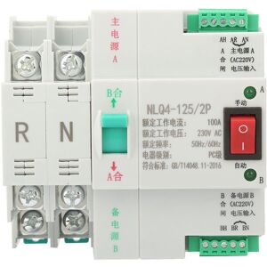 Unbranded AC 2P 63/80/100A Dual Power Automatic Transfer Unbranded AC 2P 63/80/100A Dual Power Automatic Transfer