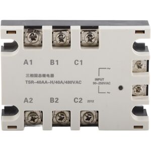 Unbranded 3 Phase 40A AC AC Solid State Relay SSR Input Unbranded 3 Phase 40A AC AC Solid State Relay SSR Input