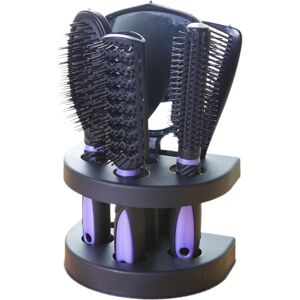 Unbranded (Purple) Hair 5pcs Antistatic Styling Comb Brushes Salon Home Set With Massage M Unbranded (Purple) Hair 5pcs Antistatic Styling Comb Brushes Salon Home Set With Massage M