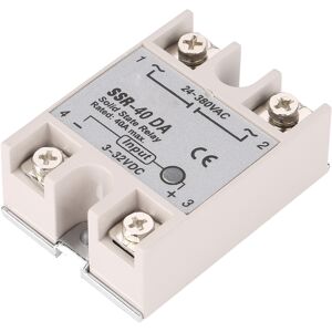 Unbranded Single Phase DC-AC Solid State Relay SSr 40DA 40A Unbranded Single Phase DC-AC Solid State Relay SSr 40DA 40A