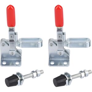 Unbranded 2Pcs Iron Galvanized Quick Fixed Vertical Type Unbranded 2Pcs Iron Galvanized Quick Fixed Vertical Type