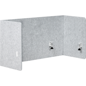 Beliani Desk Screen Grey SOLOA Beliani Desk Screen Grey SOLOA