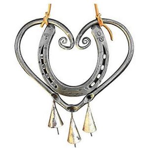 Unbranded Lucky Love Wind Chime with Steel Nails, Retro Horseshoe Wind Chime, Heart Wind C Unbranded Lucky Love Wind Chime with Steel Nails, Retro Horseshoe Wind Chime, Heart Wind C