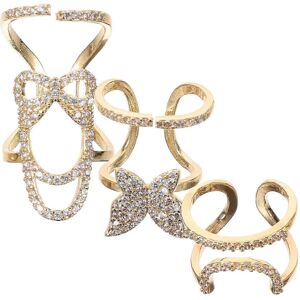 Unbranded 3pcs Fashion Nail Rings for Women Nail Art Charms Unbranded 3pcs Fashion Nail Rings for Women Nail Art Charms