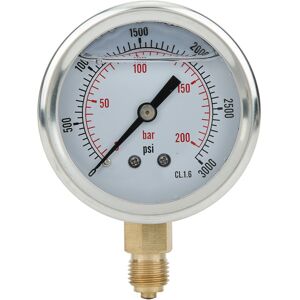 Unbranded TS PGG604-200bar 1/4BSP Y60 Radial Pressure Gauge Unbranded TS PGG604-200bar 1/4BSP Y60 Radial Pressure Gauge