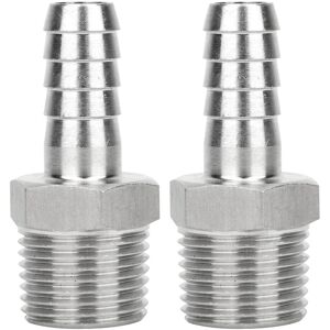 Unbranded 2PCS 1/2in BSPT Male Thread Connector Pipe Fitting Unbranded 2PCS 1/2in BSPT Male Thread Connector Pipe Fitting