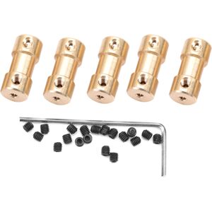 Unbranded 5pcs Motor Copper Shaft Coupler Coupling Connector Unbranded 5pcs Motor Copper Shaft Coupler Coupling Connector