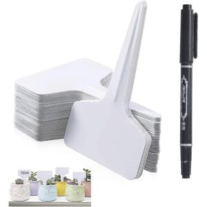 Unbranded Plant labels, seedling labels, 100 vegetable garden labels type T (6 x 10 cm), w Unbranded Plant labels, seedling labels, 100 vegetable garden labels type T (6 x 10 cm), w