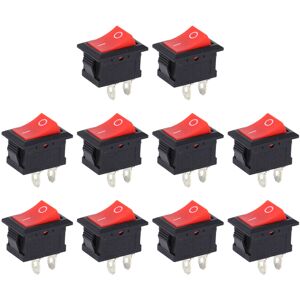Unbranded 10Pcs Rocker Switches 2 Pin Plastic Button Used Unbranded 10Pcs Rocker Switches 2 Pin Plastic Button Used