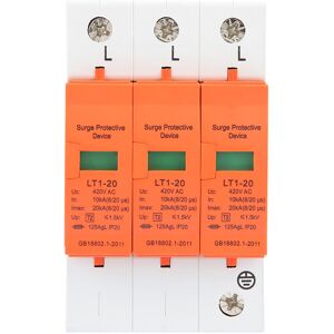 Unbranded 3P 10kA-20kA 420V AC House Surge Protective Low Unbranded 3P 10kA-20kA 420V AC House Surge Protective Low