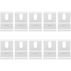 Unbranded 10Pcs Right Angle Corner Bracket 90 Aluminum L Unbranded 10Pcs Right Angle Corner Bracket 90 Aluminum L
