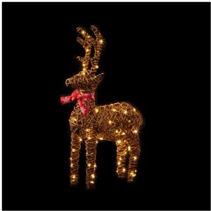 Premier - Outdoor Standing Reindeer 80 Warm White LEDs - 70cm Premier - Outdoor Standing Reindeer 80 Warm White LEDs - 70cm
