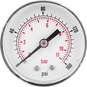 Unbranded Pressure Gauge 50mm Dial 1/4 BSPT Back Connection Unbranded Pressure Gauge 50mm Dial 1/4 BSPT Back Connection