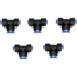 Unbranded 10Pcs Pneumatic Connectors Plastic Air Hose T Tube Unbranded 10Pcs Pneumatic Connectors Plastic Air Hose T Tube