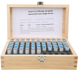 Unbranded 50pcs 2.5-2.99mm Plug Pin Gage Set 0.001mm Unbranded 50pcs 2.5-2.99mm Plug Pin Gage Set 0.001mm