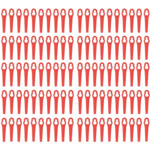 Unbranded 100Pcs Plastic Trimming Blades Lawn Mower Gourd Unbranded 100Pcs Plastic Trimming Blades Lawn Mower Gourd