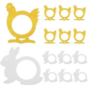 Unbranded Set of 16 Bunny Napkin Rings, Adorable Chick Napkin Buckles, Elegant Unbranded Set of 16 Bunny Napkin Rings, Adorable Chick Napkin Buckles, Elegant
