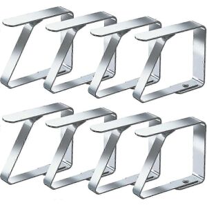 Unbranded Tablecloth Clips, Set of 8, Stainless Steel, Tablecloth Clips (4 cm x 8 pieces) Unbranded Tablecloth Clips, Set of 8, Stainless Steel, Tablecloth Clips (4 cm x 8 pieces)