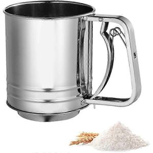 Unbranded Stainless steel flour sifter, double-layer flour sifter, large capacity baking s Unbranded Stainless steel flour sifter, double-layer flour sifter, large capacity baking s