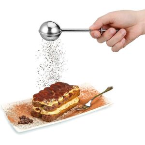 Unbranded Set of 2 stainless steel powder sifters for meringue powder, sugar, flour, confe Unbranded Set of 2 stainless steel powder sifters for meringue powder, sugar, flour, confe