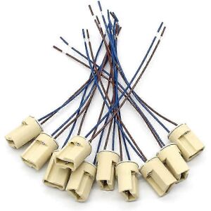 Unbranded Pack of 10 G9 sockets, G9 ceramic base with 150mm Teflon wire for G9 LED halogen Unbranded Pack of 10 G9 sockets, G9 ceramic base with 150mm Teflon wire for G9 LED halogen