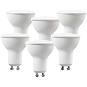 Unbranded GU10 LED Bulb 5W 220V 400 Lumens, 120 Degree Angle, Opal Diffuser, 6000K (X6, Co Unbranded GU10 LED Bulb 5W 220V 400 Lumens, 120 Degree Angle, Opal Diffuser, 6000K (X6, Co