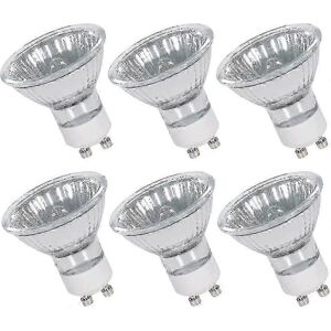 Unbranded Pack of 6 GU10 50W 230V Halogen Bulbs, Warm White, for Ceiling Spotlights, Dimma Unbranded Pack of 6 GU10 50W 230V Halogen Bulbs, Warm White, for Ceiling Spotlights, Dimma
