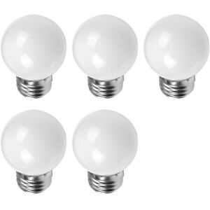Unbranded Pack of 5 E27 5W AC 220V White Incandescent Light Bulbs for Decoration Unbranded Pack of 5 E27 5W AC 220V White Incandescent Light Bulbs for Decoration