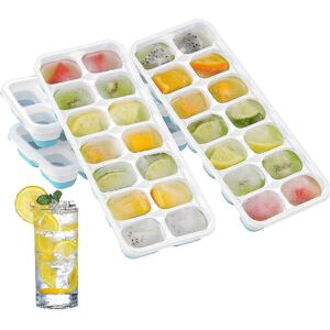 Unbranded Set of 4 Square Silicone Ice Cube Molds (Blue) Unbranded Set of 4 Square Silicone Ice Cube Molds (Blue)