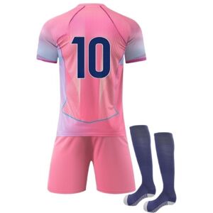 Unbranded (24(130-140CM)) Pink Away Activewear Print #10 Football Fans Training Shirt Sets Unbranded (24(130-140CM)) Pink Away Activewear Print #10 Football Fans Training Shirt Sets