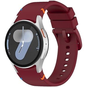 Unbranded For Official Solid Color Stitched Silicone Watch Band For Samsung Galaxy Watch 7 Unbranded For Official Solid Color Stitched Silicone Watch Band For Samsung Galaxy Watch 7