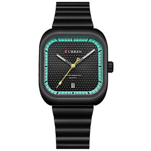 Unbranded For Curren 8460 Casual Steel Strap Square Men Quartz Watch Easy To Clean And Mai Unbranded For Curren 8460 Casual Steel Strap Square Men Quartz Watch Easy To Clean And Mai