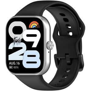 Unbranded For Steel Buckle Solid Color Soft Silicone Watch Band For Redmi Watch Move Black Unbranded For Steel Buckle Solid Color Soft Silicone Watch Band For Redmi Watch Move Black