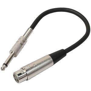 Unbranded For 30cm Xlr 3pin Female To 14 Inch 635mm Male Plug Stereo Trs Microphone Audio Unbranded For 30cm Xlr 3pin Female To 14 Inch 635mm Male Plug Stereo Trs Microphone Audio