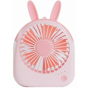 Unbranded For Wtf14 1200 Mah Rabbit Shape Mini Portable Fan With 3 Speed Control Designed Unbranded For Wtf14 1200 Mah Rabbit Shape Mini Portable Fan With 3 Speed Control Designed