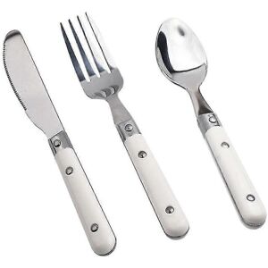 Unbranded 1 Set Simple Stainless Steel Children's Cutlery Set Spoon Fork Knife Unbranded 1 Set Simple Stainless Steel Children's Cutlery Set Spoon Fork Knife